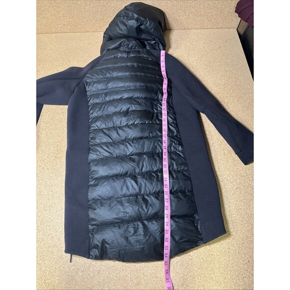 Woman’s Nike Tech Fleece Aeroloft 800 Down Fill Puffer Jacket Parka Size M Black - Picture 7 of 7